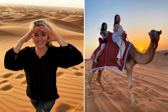 Sunset Photo Stop and Camel Ride